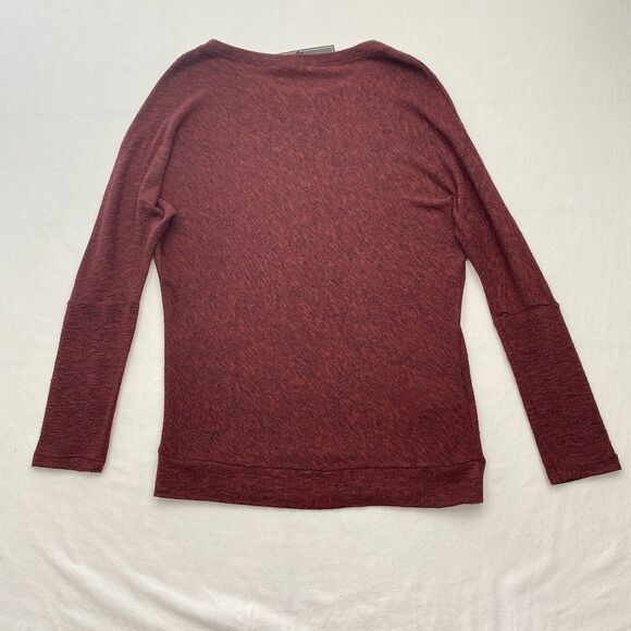 BCBGMaxAzria Sweater Burgundy Dolman Sleeve Pullover Lightweight Womens Medium - Picture 3 of 10